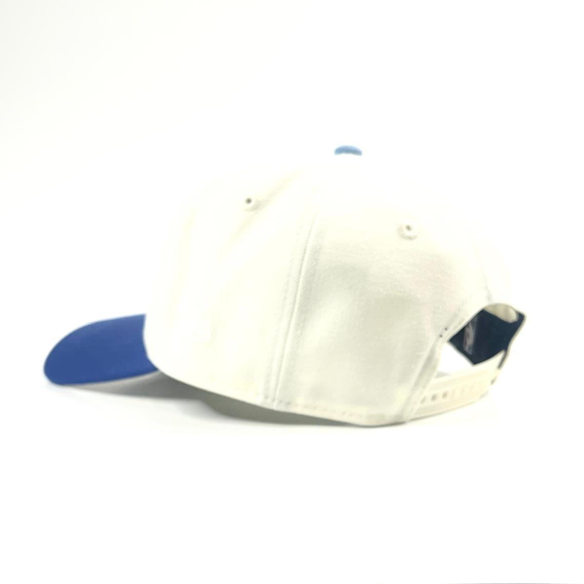 9FORTY A-Frame Los Angeles Lakers "310" Patch Flame Snapback - White/Royal