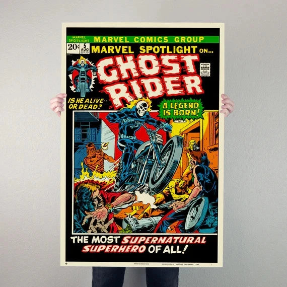 Marvel Ghost Rider "Glow in the Dark" Spotlight #5 Poster - Mondo Exclusive