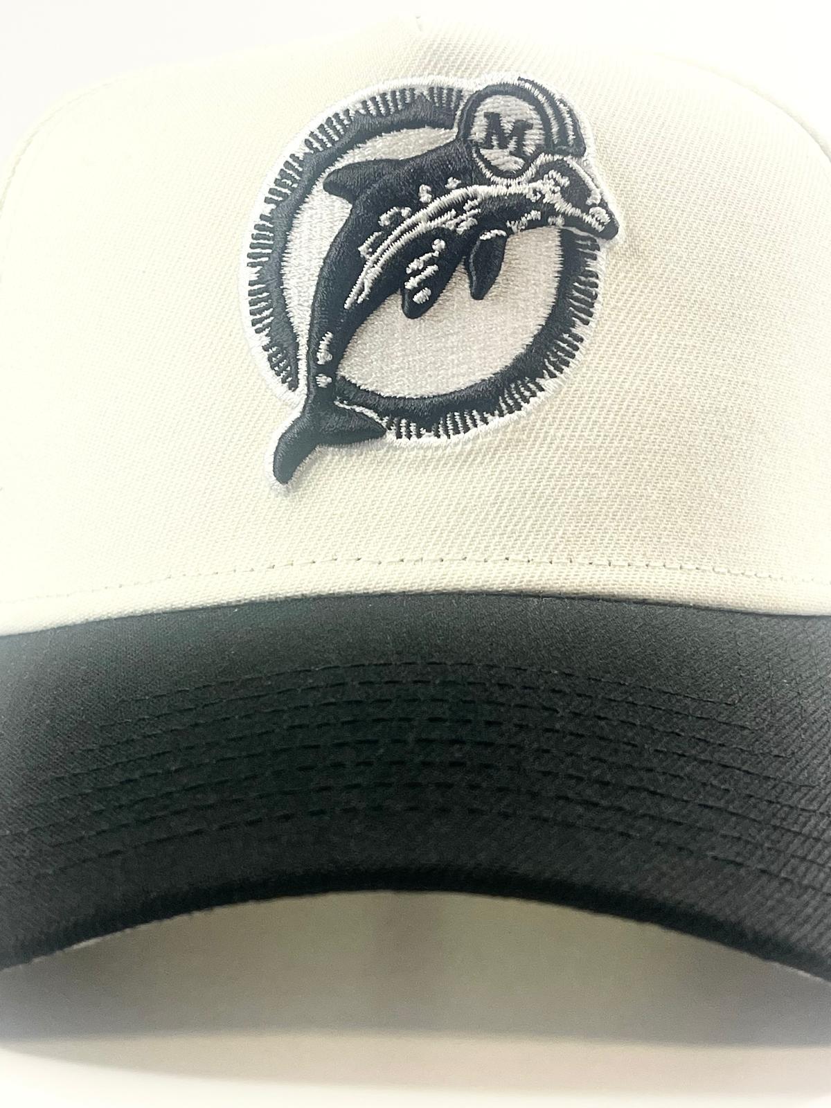 9FORTY A-Frame Miami Dolphins "40 Season" Black/White Alternate Color Snapback