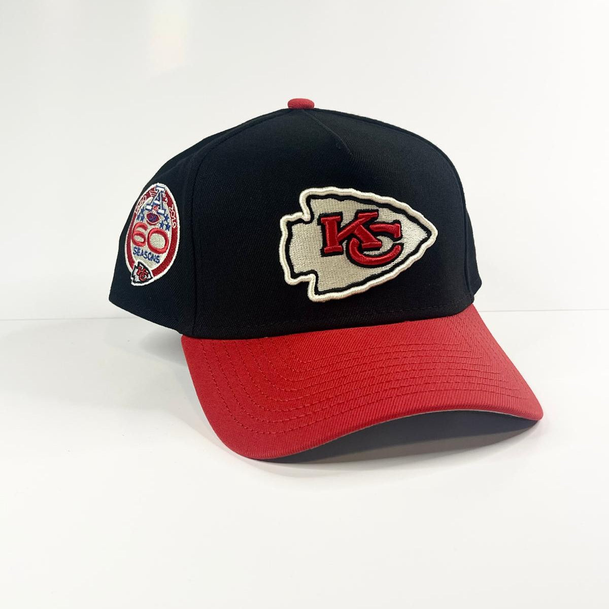 9FORTY A-Frame Kansas City Chiefs "60 Seasons" Two-Tone Snapback