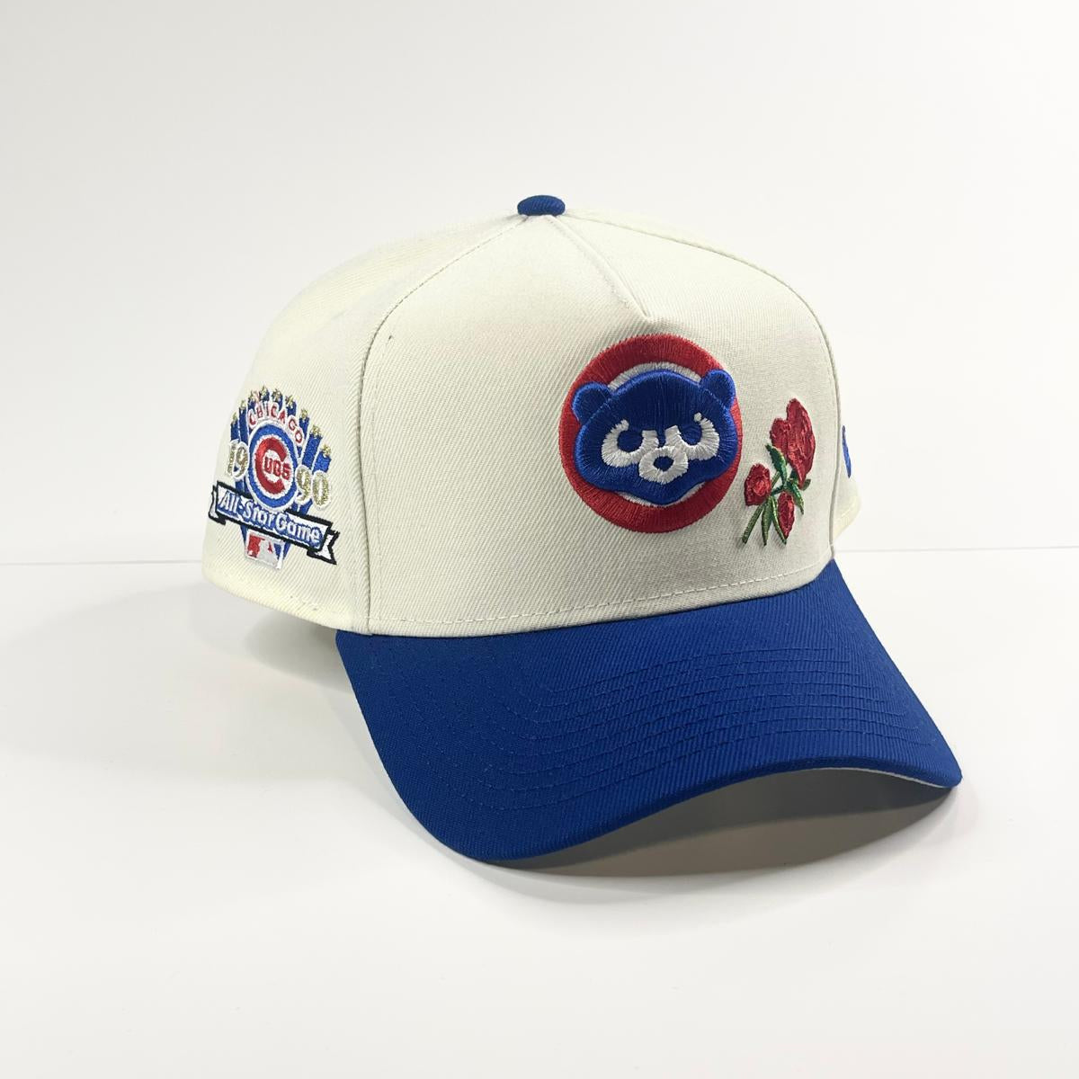 9FORTY A-Frame Chicago Cubs "1990 All-Star Game" Chrome Rose Snapback