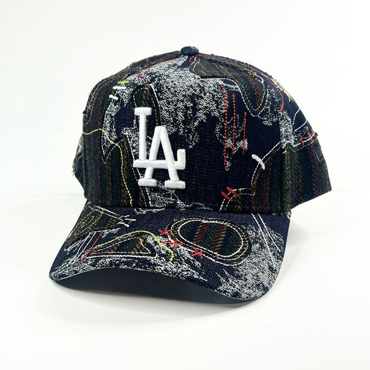 9FORTY A-Frame Los Angeles Dodgers "Running Stitch" Snapback