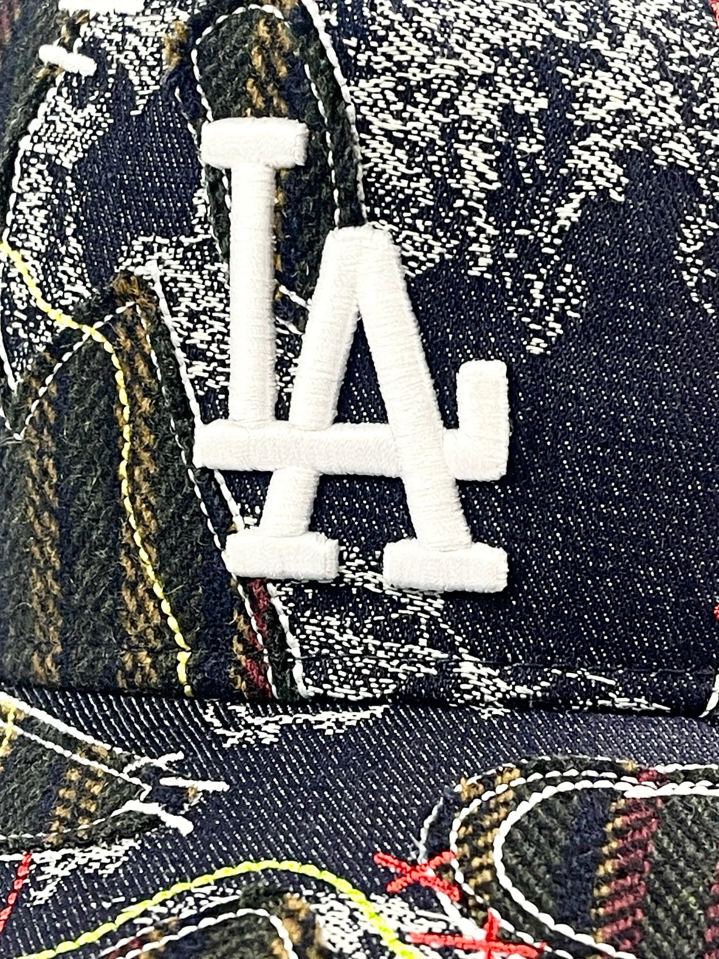9FORTY A-Frame Los Angeles Dodgers "Running Stitch" Snapback