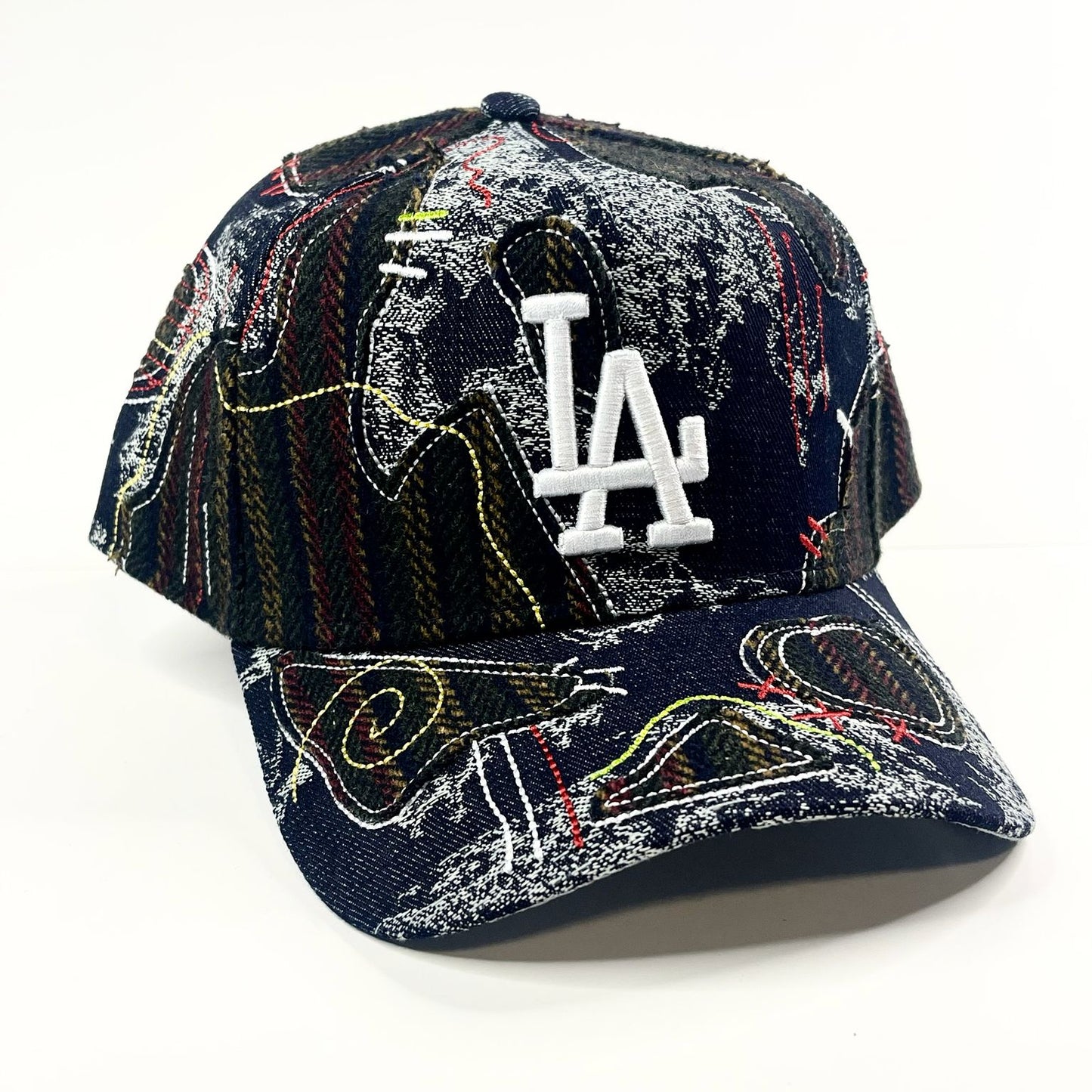 9FORTY A-Frame Los Angeles Dodgers "Running Stitch" Snapback