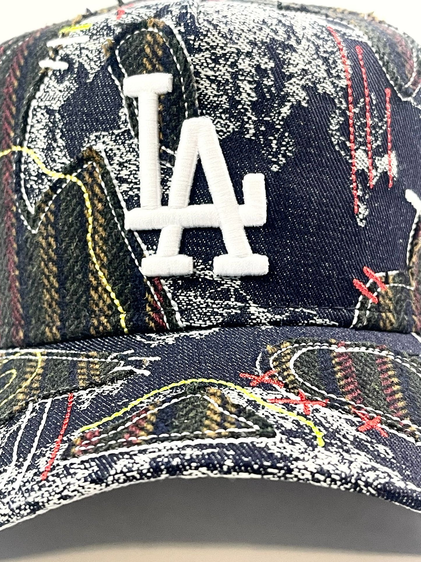 9FORTY A-Frame Los Angeles Dodgers "Running Stitch" Snapback