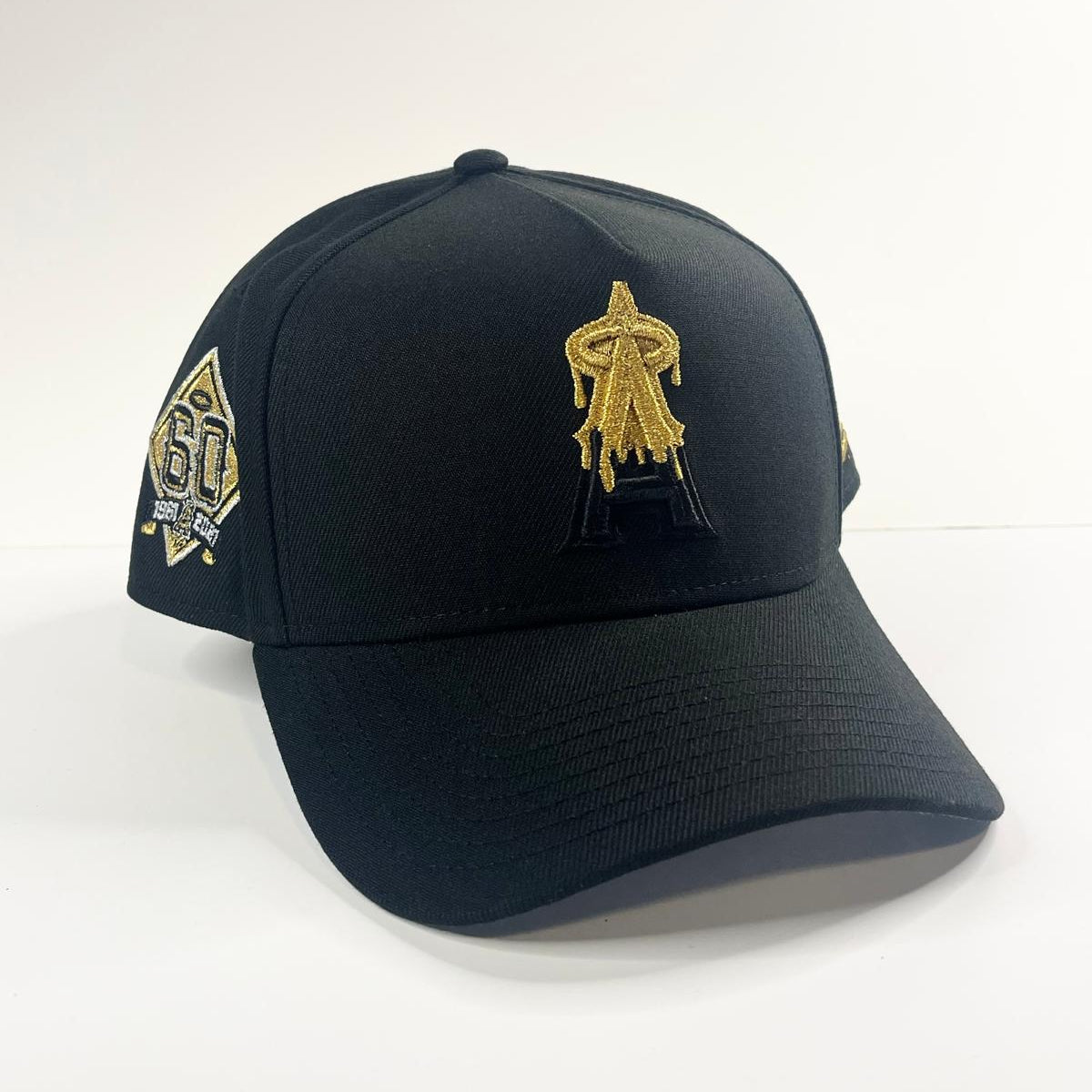 9FORTY A-Frame Anaheim Angels "60th Anniversary" Gold Drip Snapback