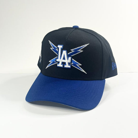 9FORTY A-Frame Los Angeles Dodgers '2025 World Series' Blue Lightning Snapback
