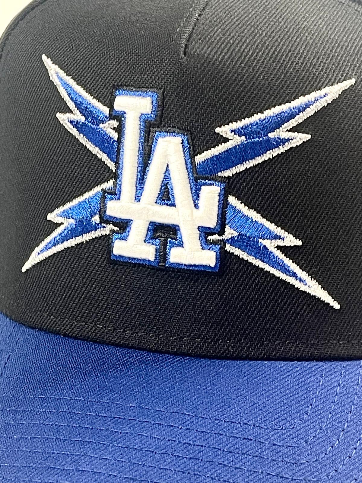 9FORTY A-Frame Los Angeles Dodgers '2025 World Series' Blue Lightning Snapback