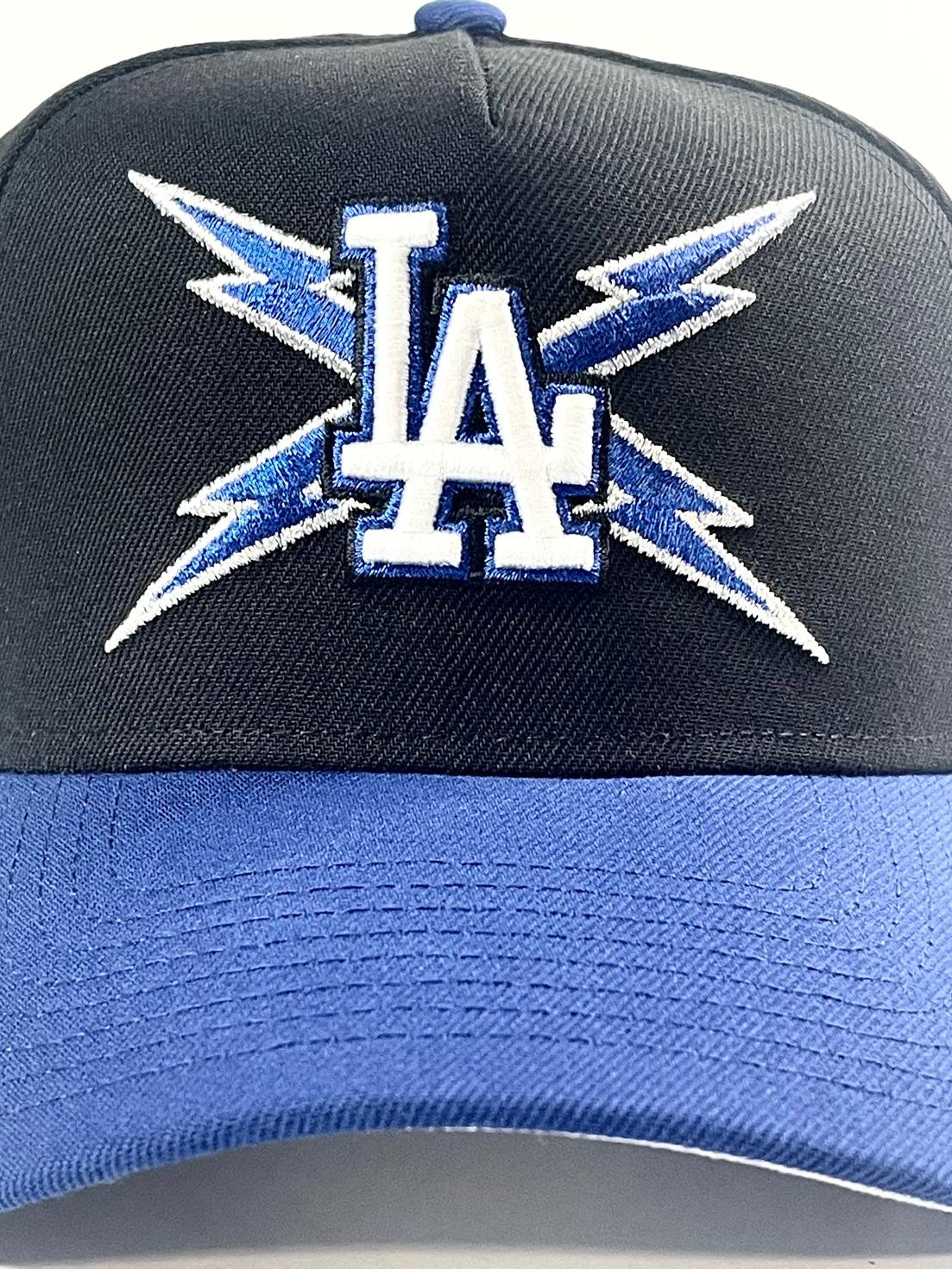 9FORTY A-Frame Los Angeles Dodgers '2025 World Series' Blue Lightning Snapback