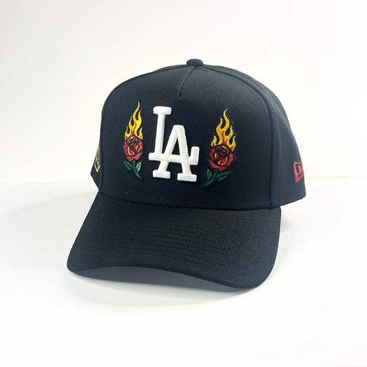 9FORTY A-Frame Los Angeles Dodgers 'Burning Roses' Snapback