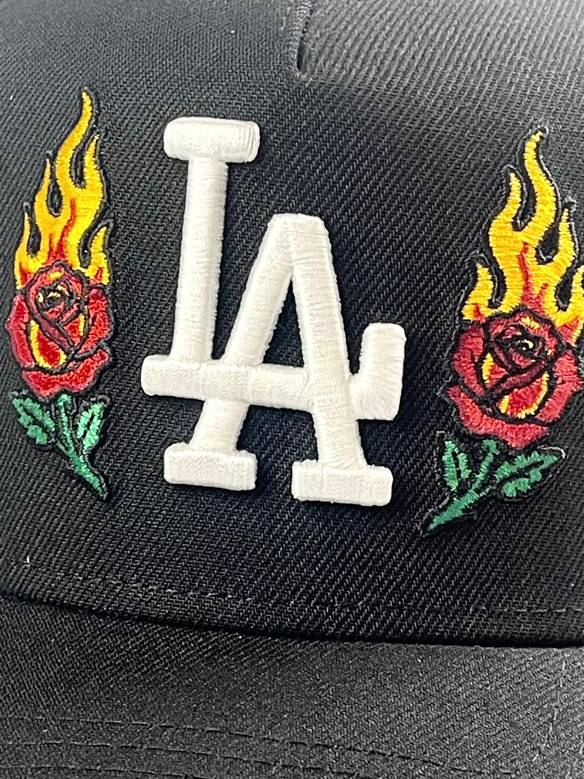 9FORTY A-Frame Los Angeles Dodgers 'Burning Roses' Snapback