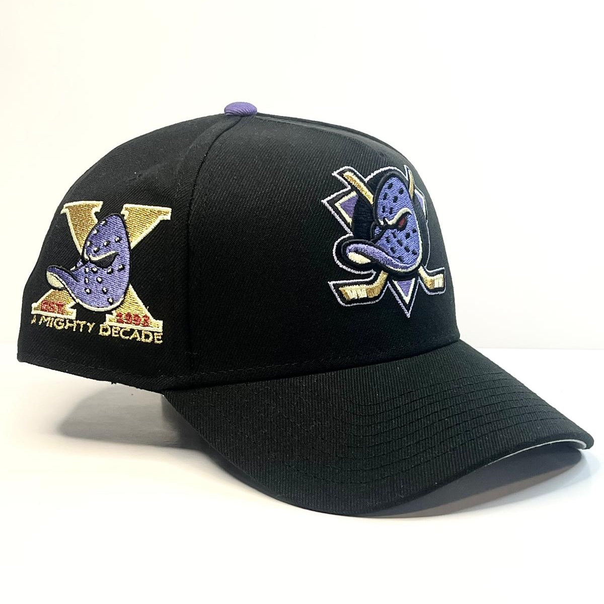 9FORTY A-Frame Anaheim Ducks "A Mighty Decade" Side Patch Snapback