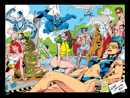 X-Men #1: Pool Party By Jim Lee Poster  4-color Screenprint 18 x 24 - Mondo Exclusive