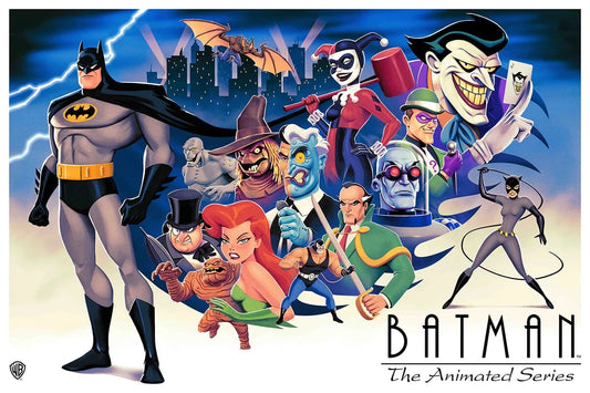Batman: The Animated Series" Blue Variant Art Print BNG Exclusive 24x36