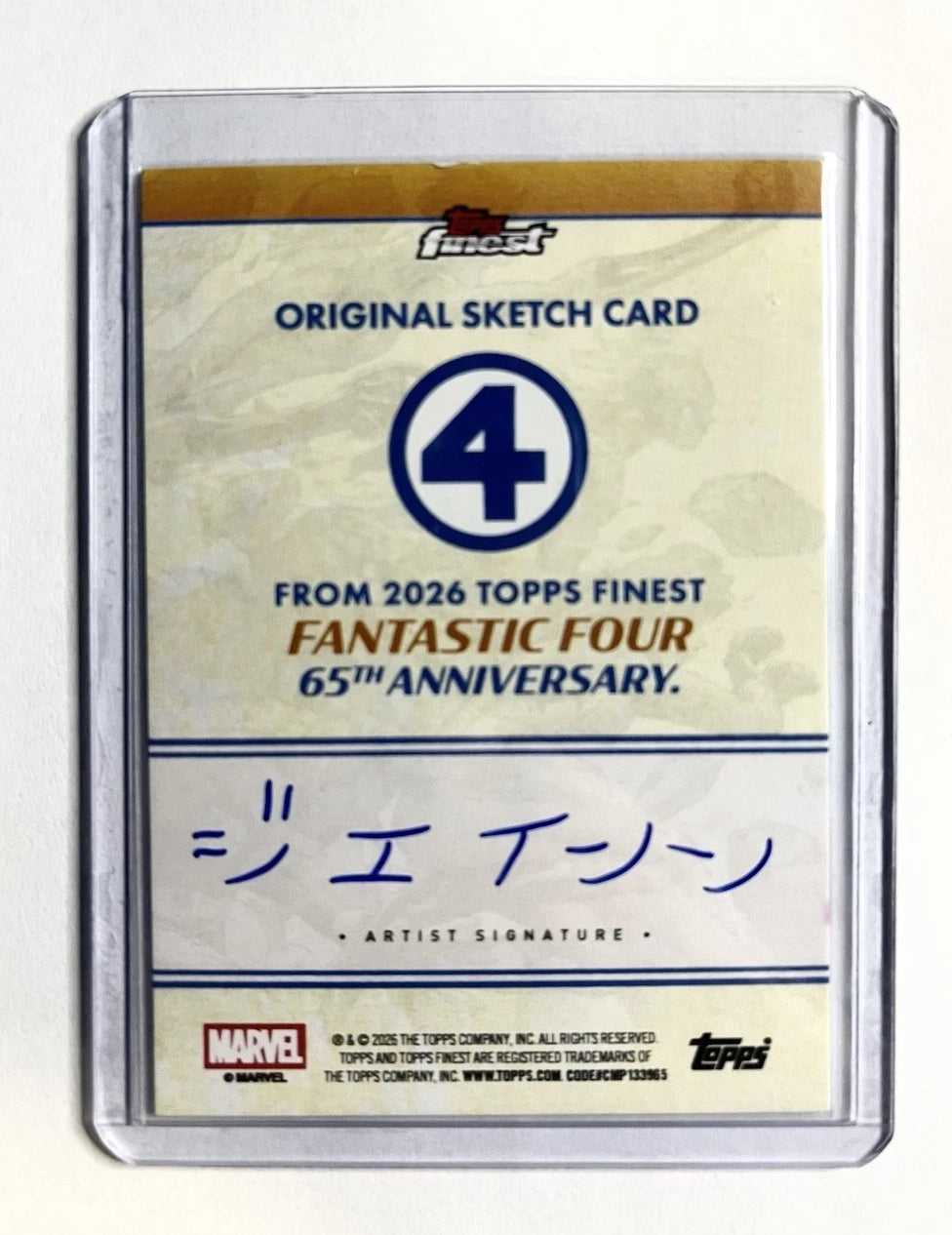 2026 Topps Finest Fantastic Four Diablo 1/1 Sketch Card ジェイソン (Jason) Auto