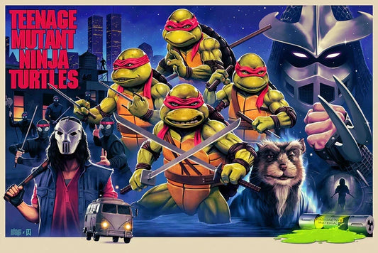 Teenage Mutant Ninja Turtles "Comic Variant" 36x24 BNG Exclusive Fine Art Giclee