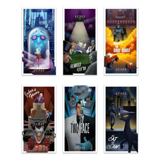 Batman: The Animated Series Fine art Giclee Print 6-Pack BNG Exclusive Set