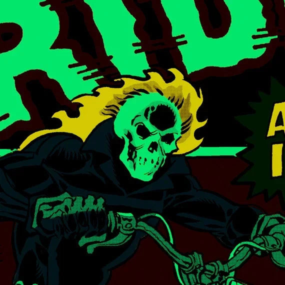Marvel Ghost Rider "Glow in the Dark" Spotlight #5 Poster - Mondo Exclusive